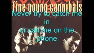 Fine Young Cannibals   Funny How Love Is with lyrics