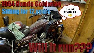 1984 Honda Goldwing barn find.  Will it run after sitting for 12 plus years?