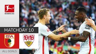 Huge Derby Win For Augsburg! | FC Augsburg - VfB Stuttgart 4-1 | All Goals | MD 10 – Bundesliga