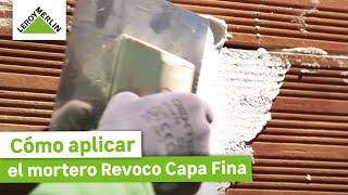 Cómo aplicar mortero revoco capa fina | LEROY MERLIN