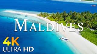 24 HOURS DRONE FILM MALDIVES in 4K + Relaxation Film 4K | Nature Relaxation Ambient