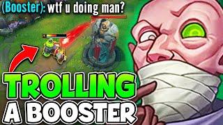 I hired a challenger duo partner and tried to make him tilt (TROLLING THE BOOSTER)
