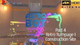 ASTRO BOT: Part 4: Retro Rampage 1 & Construction Site (PS5) (4KHDR)