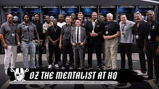 Oz the Mentalist Wows Raiders Alumni at HQ | Raiders | NFL