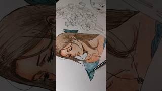 Ink Drawing + Watercolours #art #artist #traditionalart