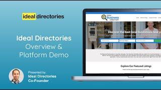 Ideal Directories - Overview & Platform Demo - March 31, 2021