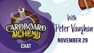 Cardboard Chat with Peter Vaughan 11/29: Chat to a Board Game Publisher!