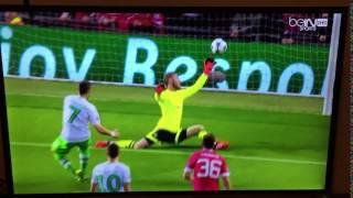 Manchester United 0-1 Wolfsburg | Daniel Caligiuri goal