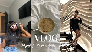 Vlog| spend new years eve with me: mini staycation, ULAHAIR bang wig install, apartment tour & more!