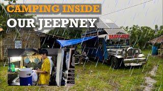 RAINY CAMPING - A DAY IN OUR JEEPNEY VANLIFE