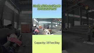 DOING medical waste plastic to diesel plant shipped to Egypt