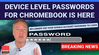 How to set a device level password for your Chromebook - ChromeOS