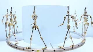 Stop motion puppet armature walking loop Zoetrope