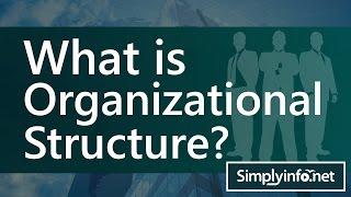 What is Organizational Structure in Management | Management Terms | MBA Lectures | SimplyInfo.net
