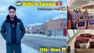 Dehli to Canada tak da full Vlog hindi vich   Direct Flight ️ 16 April 2022 | Full Journey vlog