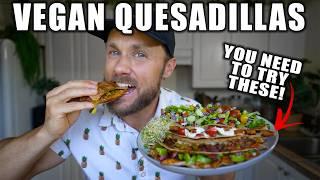 3 AMAZING Vegan Quesadillas : BLT, Pizza, BBQ