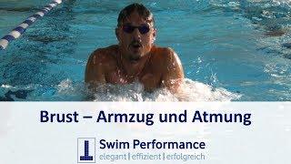 Schwimmen lernen mit Dominik Franke: Brust Armzug und Brust Atmung - Anfängerschwimmen