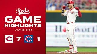 Cubs vs. Reds Game Highlights (7/29/24) | MLB Highlights