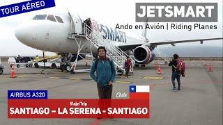 Roundtrip flight Santiago de Chile to La Serena in JetSmart Ultra Low Cost, Airbus A320 CC-AWE