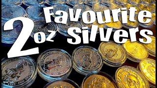 My FAVORITE 2oz silvers ... a REPLY (sortof?) to @LibertyBleeds challenge!