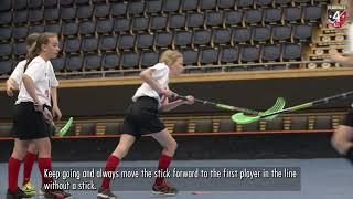 Floorball Drills - Follow The Pass