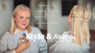 STYLE & TALK #3 I Business Make-Up Look ‍ I Get ready with me ️I Hair Tutorial ‍️ I Talk 