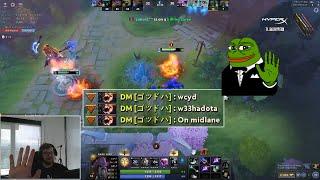 w33 getting flamed by DM & depressed kid