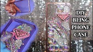 HOW TO CUSTOMIZE YOUR PLAIN CELL PHONE CASE- DIY BLING PHONE CASE