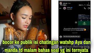 bikin geger jagat maya soal pesan singkat chatingan watshp arta saloka dan amanda manopo viral