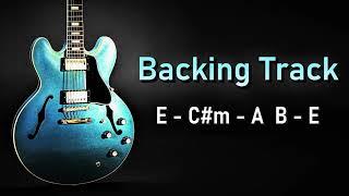 Pop Rock BACKING TRACK E Major | 112 BPM | Guitar Backing Track