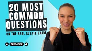 FIRST-TIME Pass: 20 Most Common Questions on the Real Estate Exam (2024)