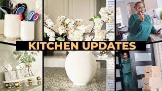 Kitchen Updates in Our New Home! | Affordable Amazon Finds for Decor 