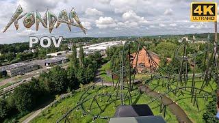 Kondaa POV (Back Row, 4K 60FPS, 2024), Walibi Belgium Intamin Mega Coaster | Non-Copyright