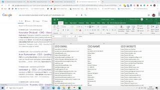 How to Build CEO'S EMail Address List For Free | Find Targeted Emails on Google