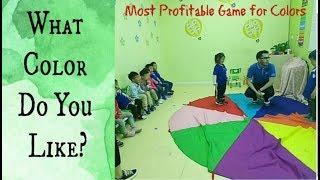 192 - ESL color game| Parachute umbrella ESL game | English teaching games by Muxi |