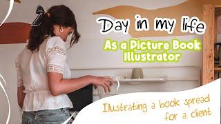 A Day in my Life, as a Picture Book Illustrator | Relaxing Art Vlog