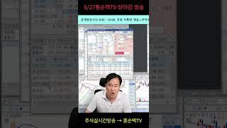 6/27 홍순택의 주식 장마감 방송#주식 생방송 #선물옵션 실시간방송#주식 스트리밍