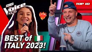 BEST BLIND AUDITIONS of The Voice Kids ITALY 2023! ️ | Top 10