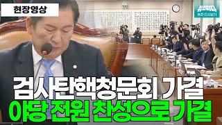 강백신 엄희준 검사 탄핵청문회 가결 통과