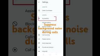 Suppress background noise during calls