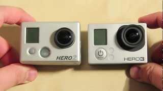 Vergleich: GoPro HD Hero 3 Black Edition mit der GoPro HD Hero 2