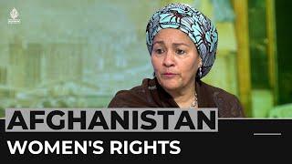 UN urges Taliban not to erase women from public life