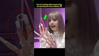 Lisa has trouble with her nails  #shorts #blackpink #lisa