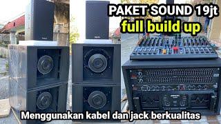 PAKET SOUND HOREG || kelas rumahan, memakai komponen standar pro audio