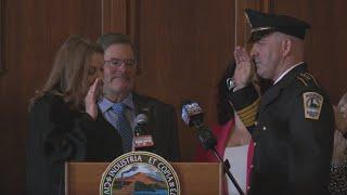 Swearing in ceremony for new Holyoke Police Chief Brian Keenan