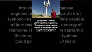 Harnessing energy of Typhoons #japan #japanese #typhoon #energy #windenergy #ev #tesla #science