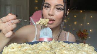 Asmr|| Super Creamy Mac and Cheese Mukbang (cupped chewy eating sounds)