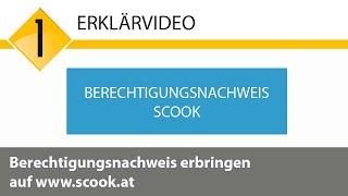 Berechtigungsnachweis erbringen auf www.scook.at