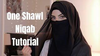 Niqab Tutorial Using One Shawl Only