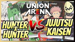 Union Arena: Example Match! HunterXHunter VS Jujutsu Kaisen Demo Decks!